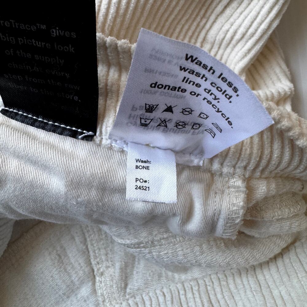 Reformation Cynthia Corduroy Pants 28 Cream Straight Cozy Nostalgic Retro Ivy - Picture 14 of 16